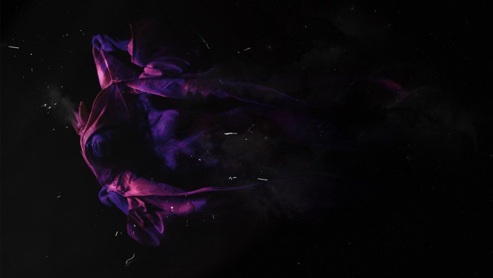 Космос с фиолетовым оттенком