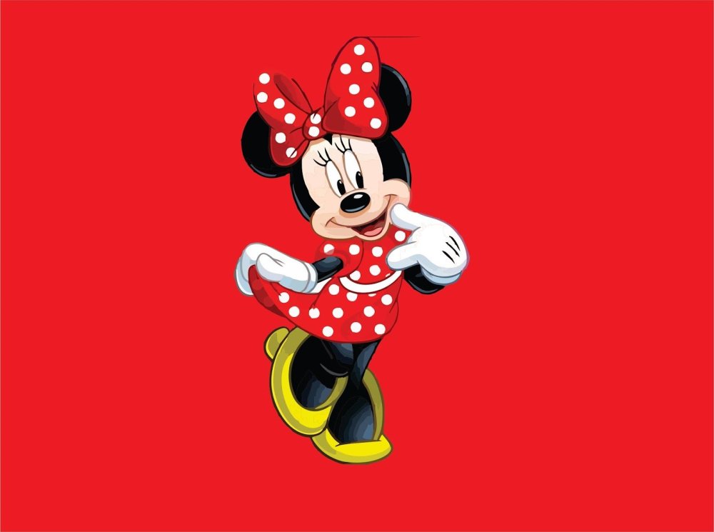 Микки Маус в Красном