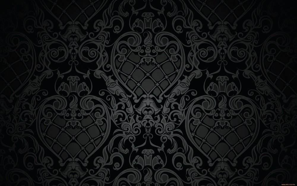 Черный фон с узорами