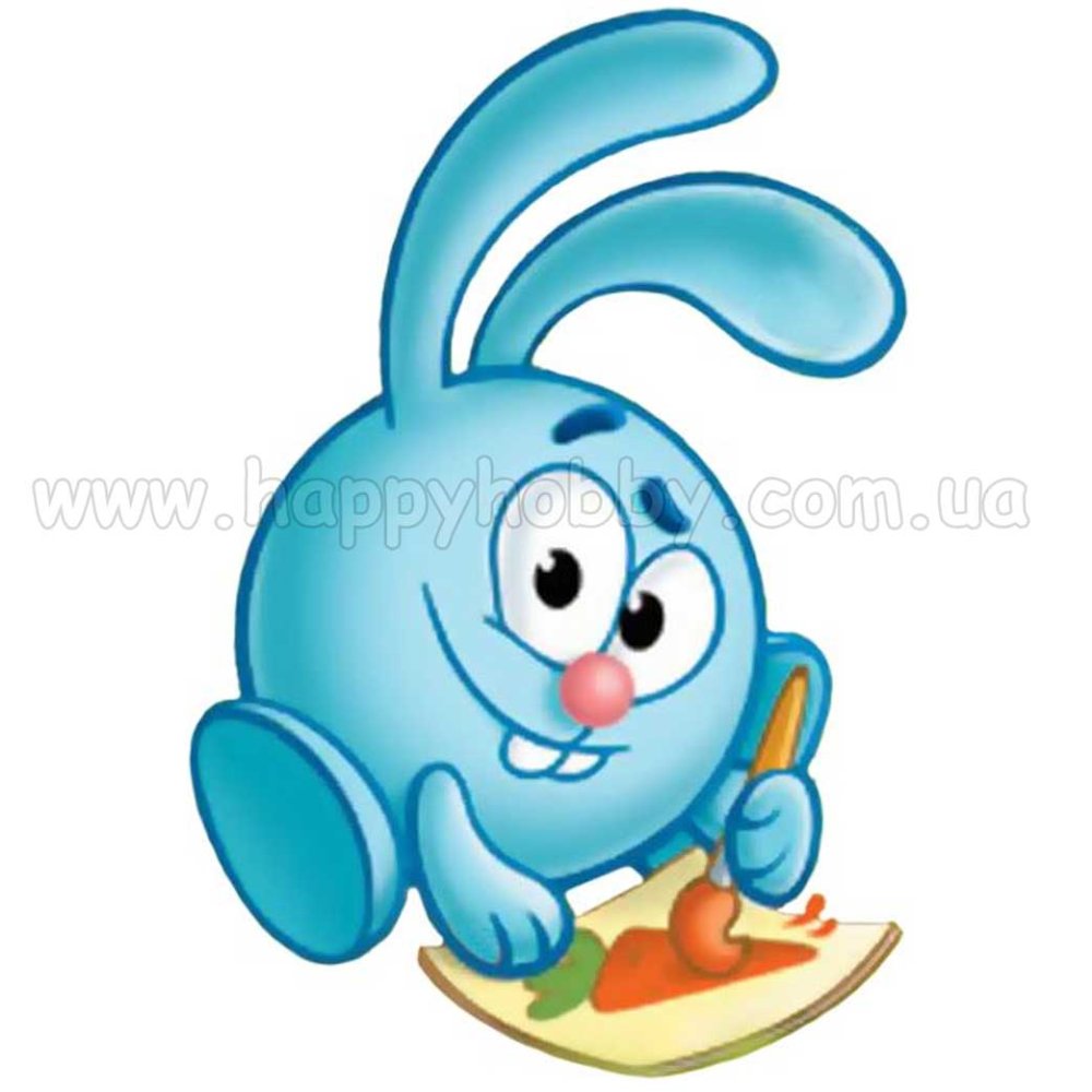 Смешарики Крош на прозрачном фоне