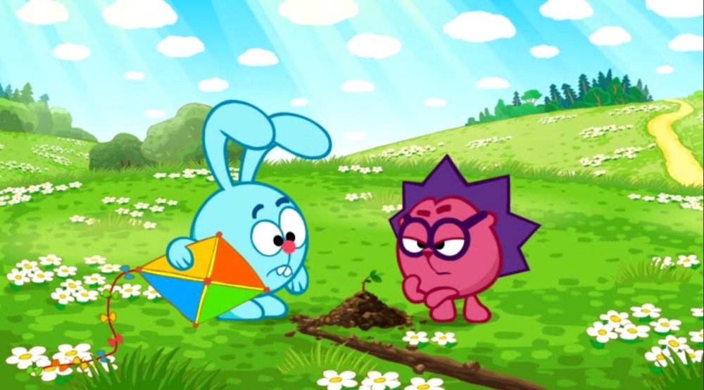 Смешарики Крош в самолете