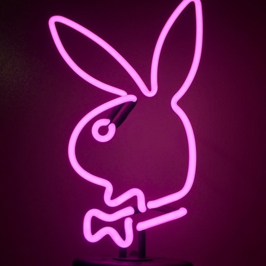 Неоновая вывеска заяц