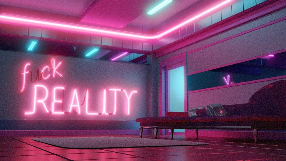 Комната неон