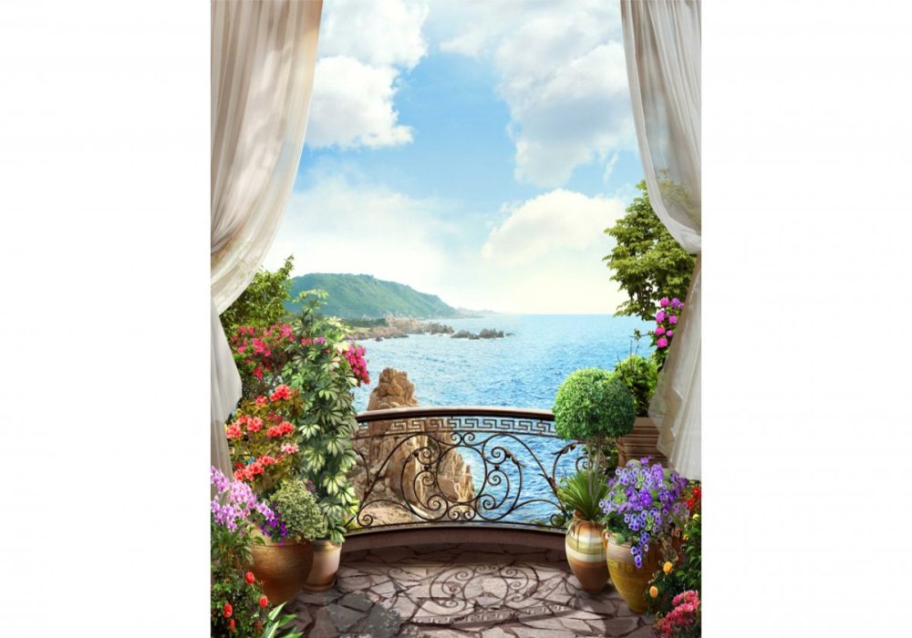 Вид на море с балкона