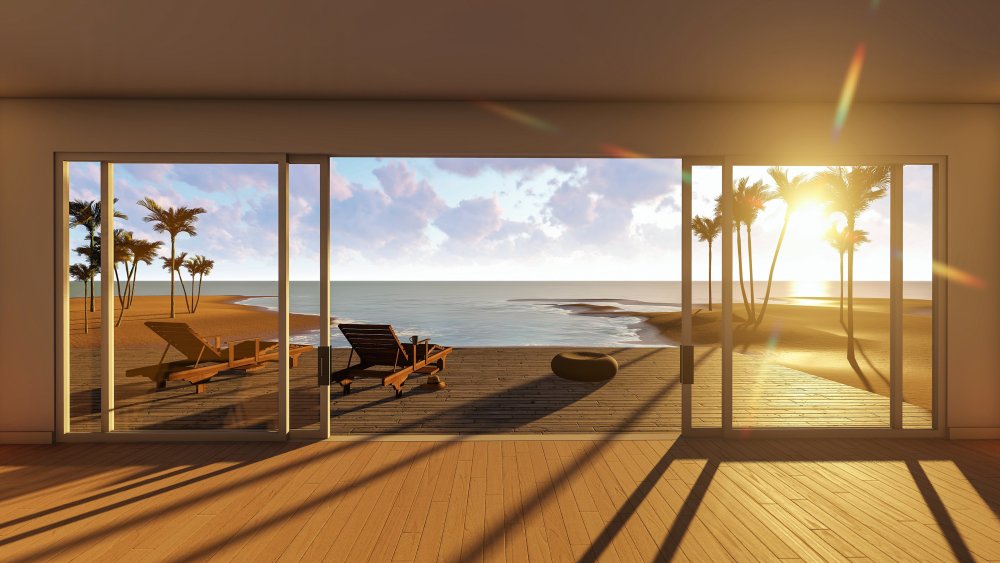 Красивый вид из окна