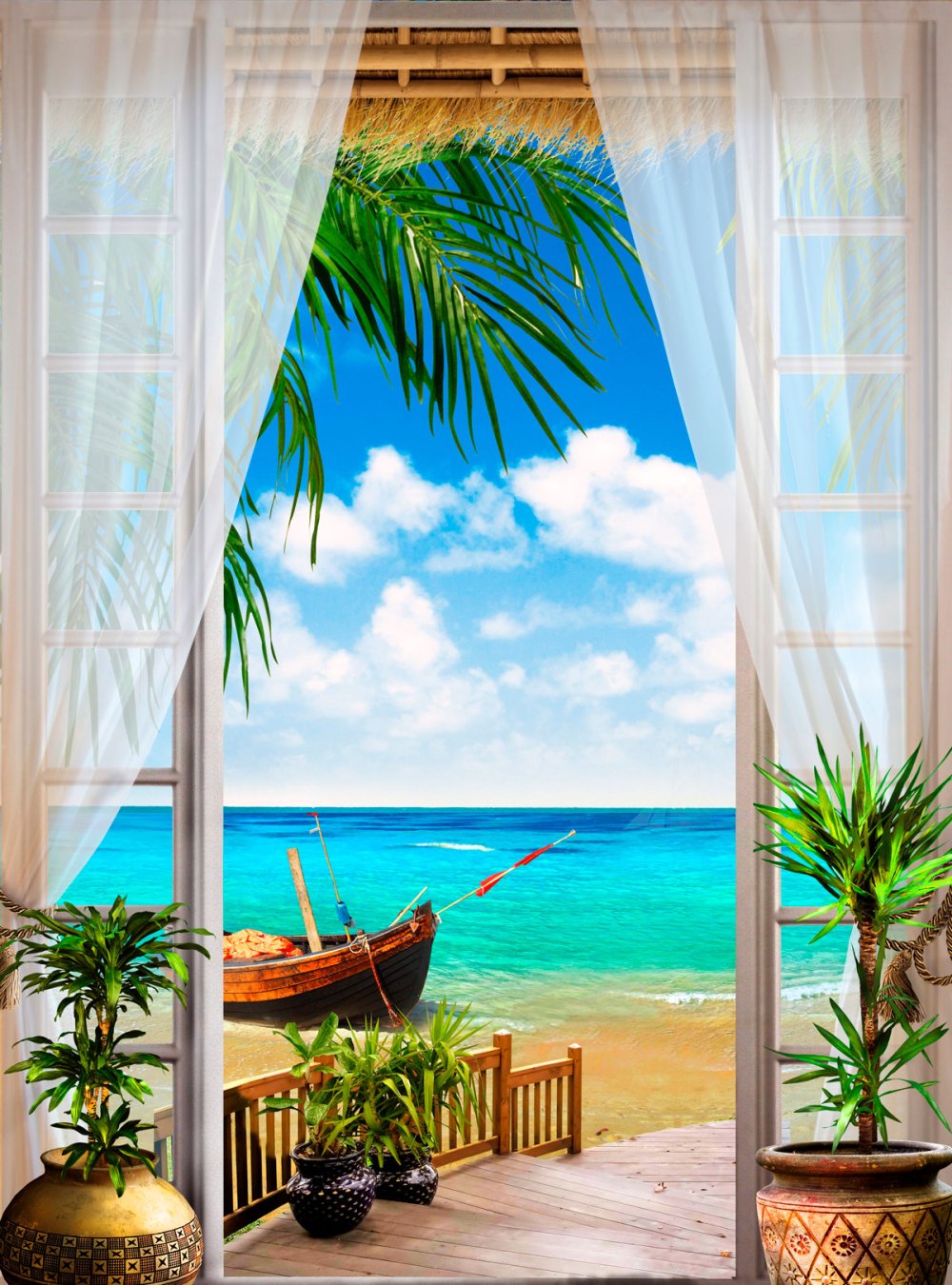 Вид из окна на море