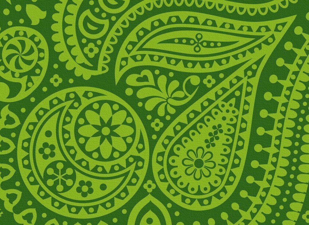 Зеленый орнамент