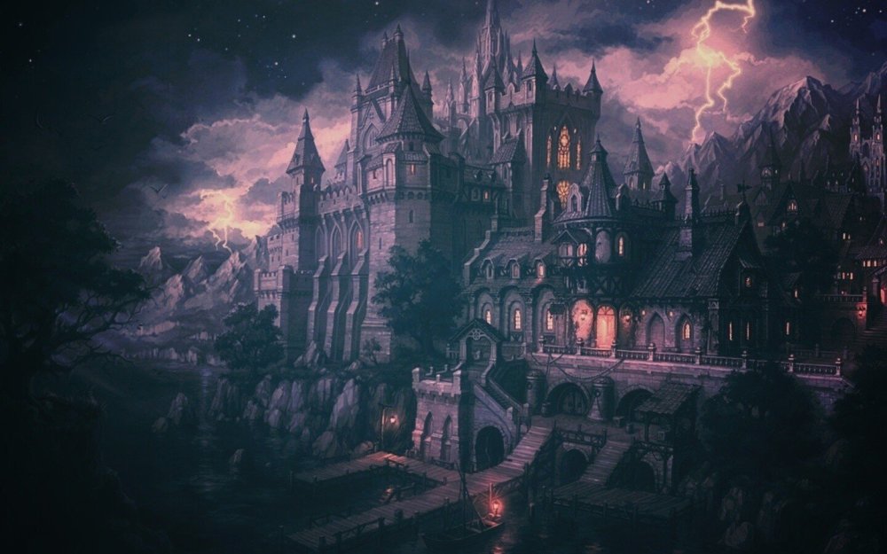 Башня фэнтези Некрополис