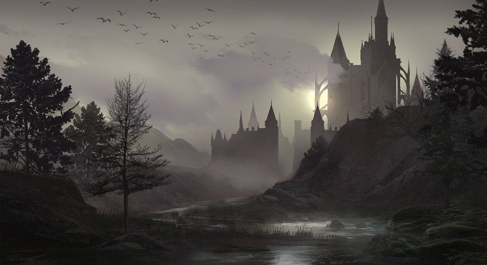 Замок Дракулы фэнтези