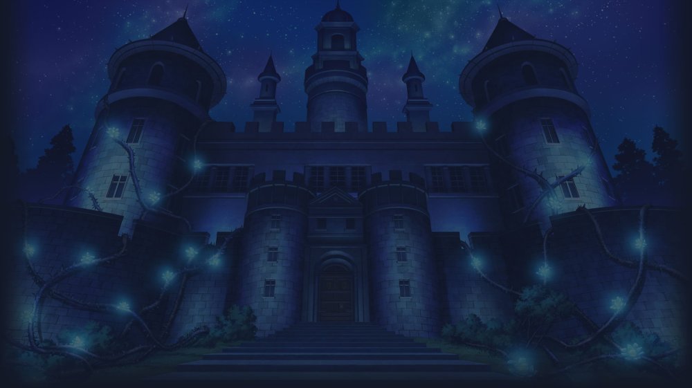 Сказочный замок ночью