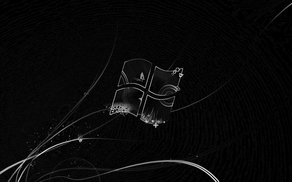 Темная заставка виндовс 7