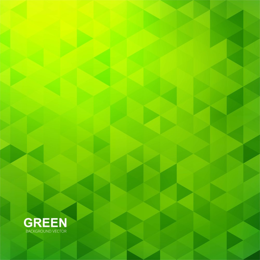 Зеленый геометрический фон