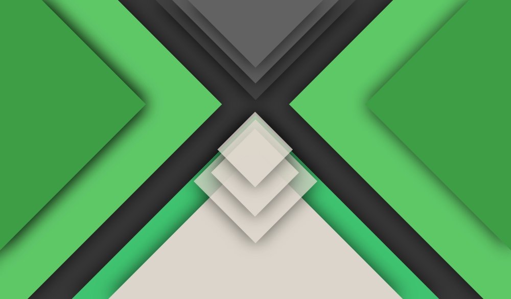 Абстракция зеленая ромбы