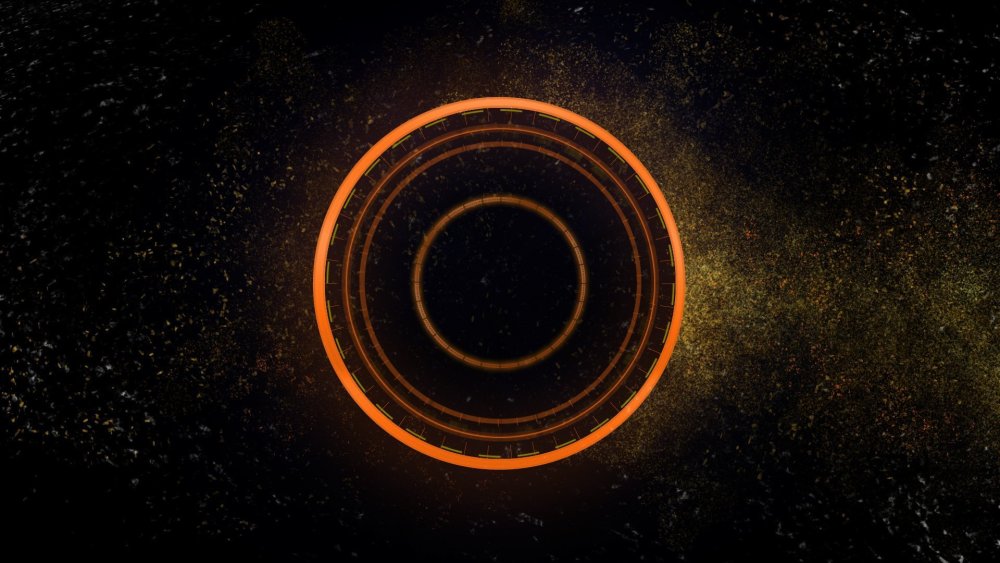 Темный фон с кругами