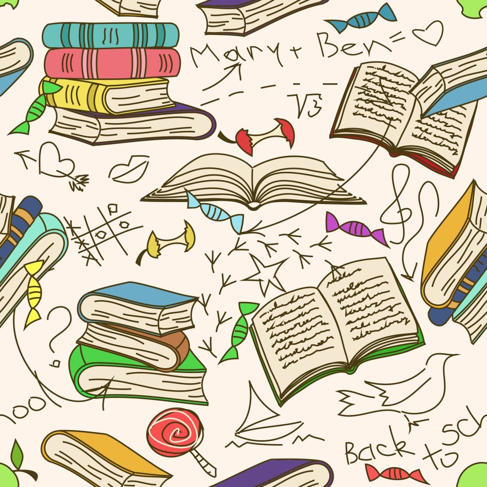 Красивый фон с книгами