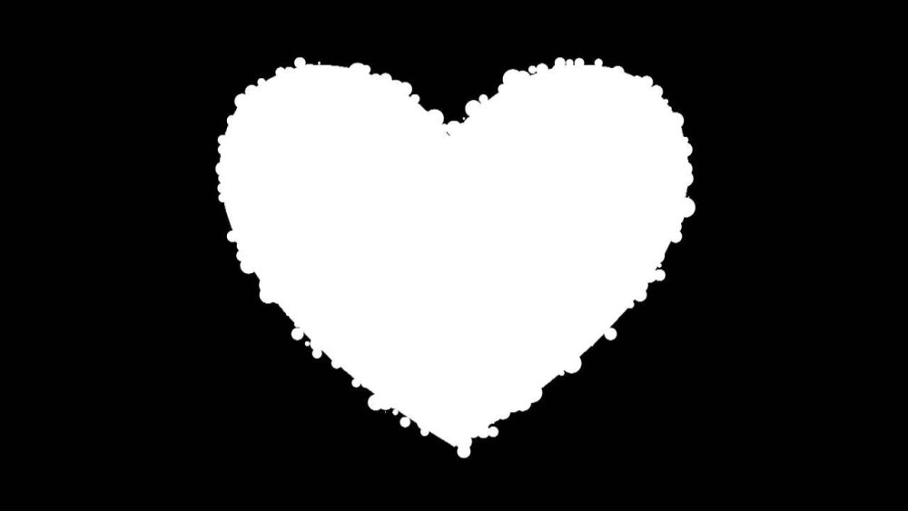 Фон сердечки черно белые