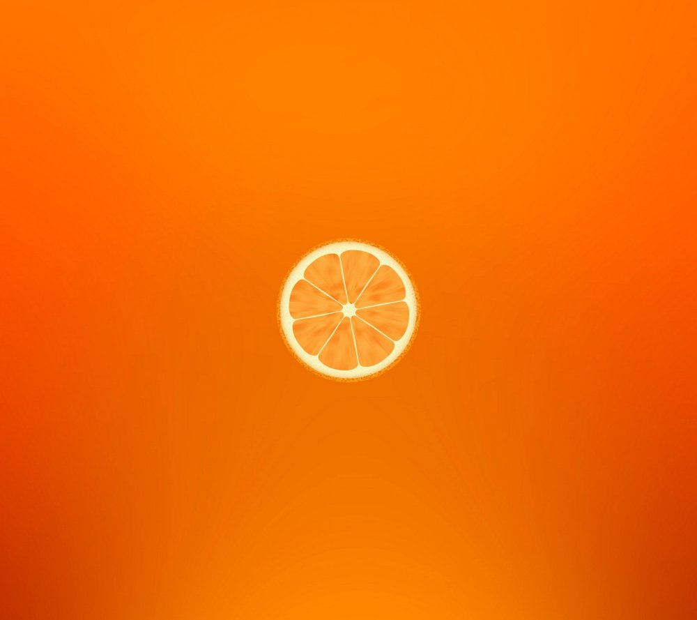 Оранжевый фон с апельсинами