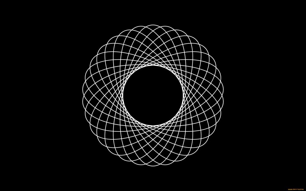 Карсгый круг на черном фоне