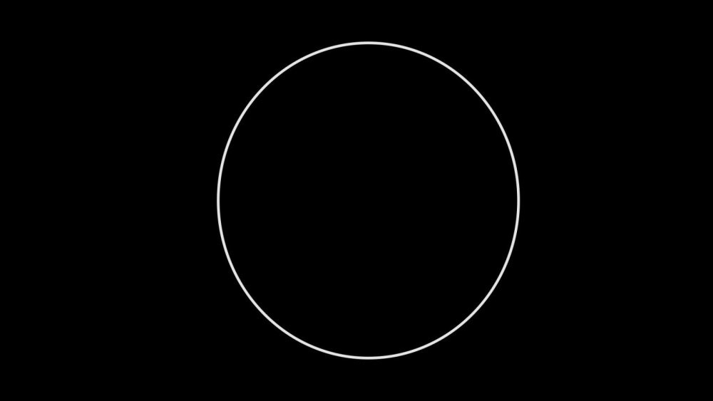 Белый круг с черной окантовкой