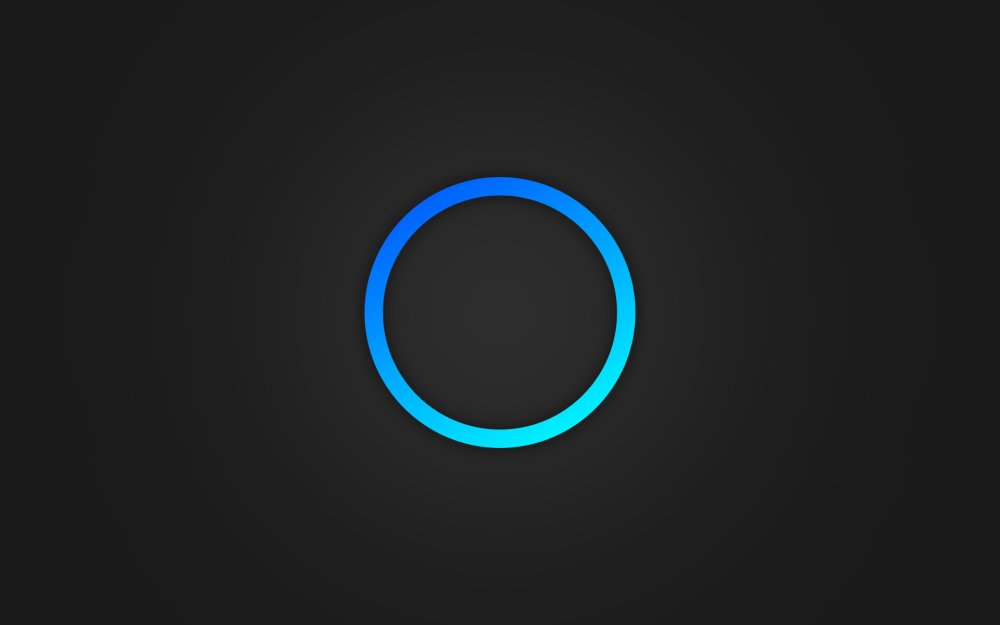 Неоновый круг на черном фоне