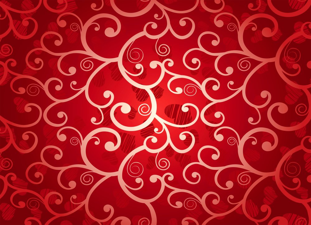 Красный орнамент фон