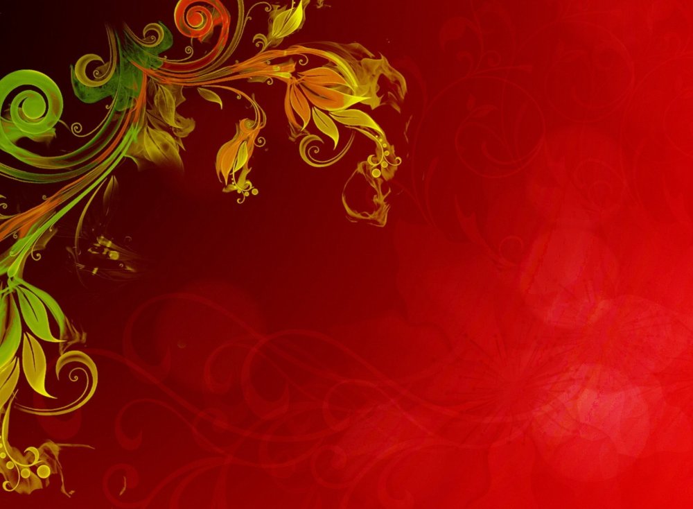 Бордовый фон с узорами