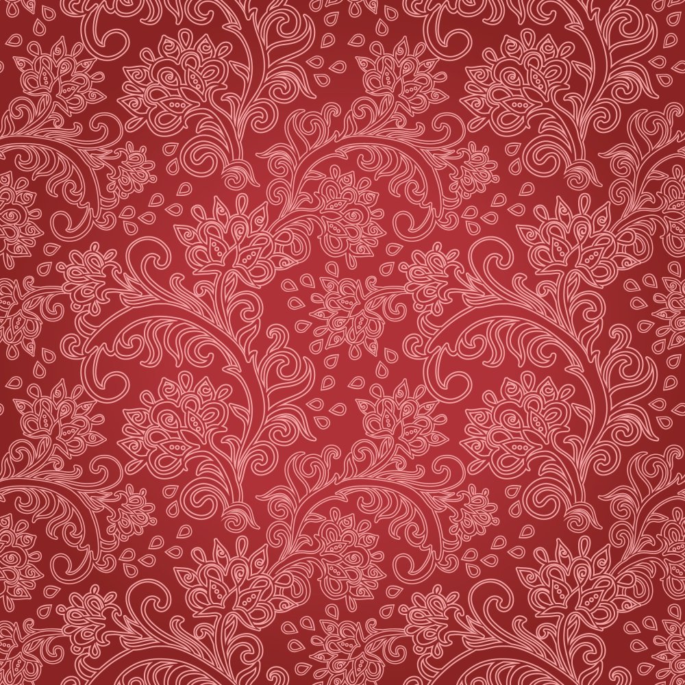 Красный фон с узорами