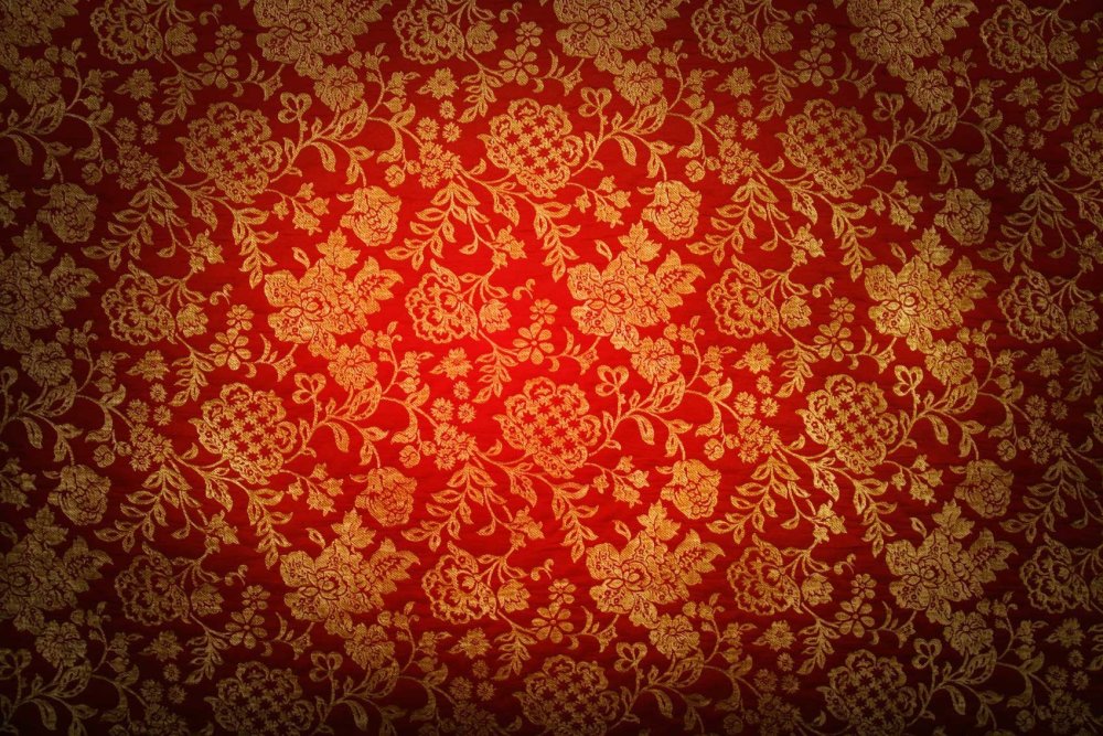 Оранжевый фон с узорами