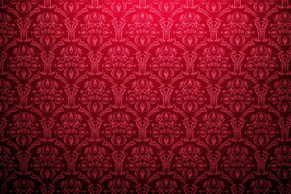 Красный фон с узорами