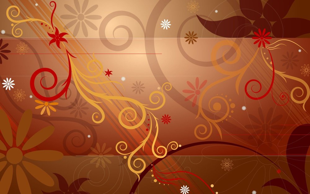 Бордовый фон с узорами