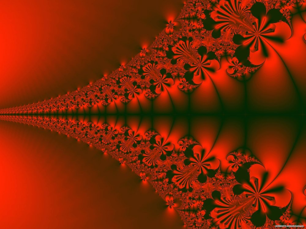 Красный фон с вензелями