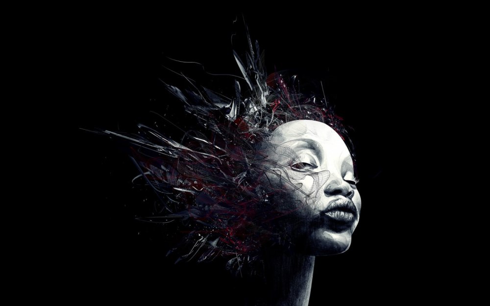 Черный фон креатив