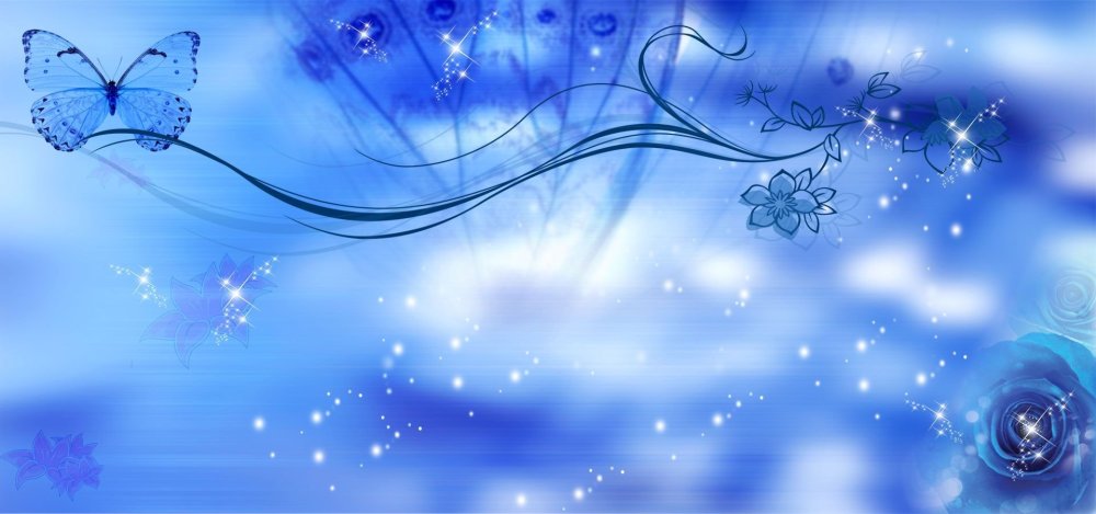 Голубой фон