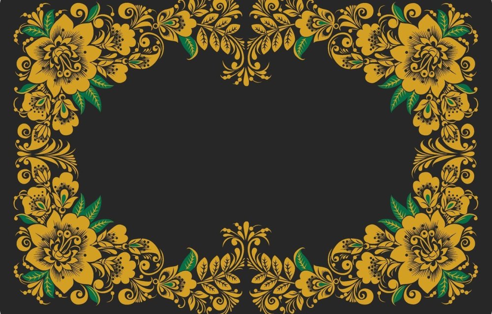 Рамка в стиле Хохлома