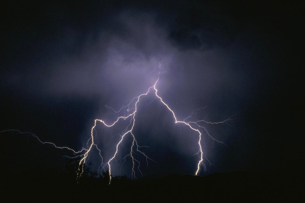 Фон гроза и молния