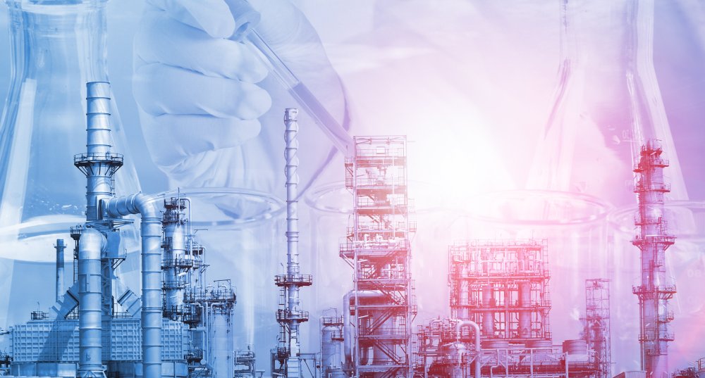 Химический завод абстракция