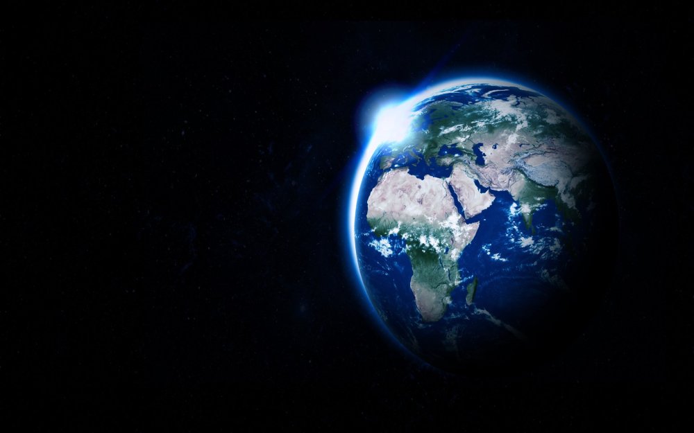 Земной шар вид из космоса