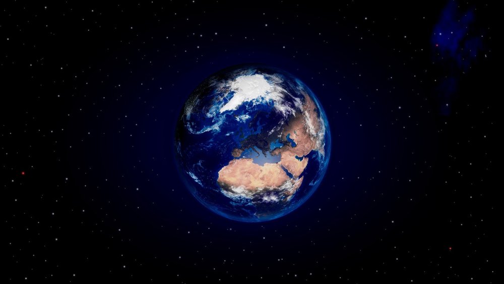 Земной шар в космосе