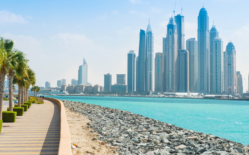 Набережная Джумейра Бич в Дубае