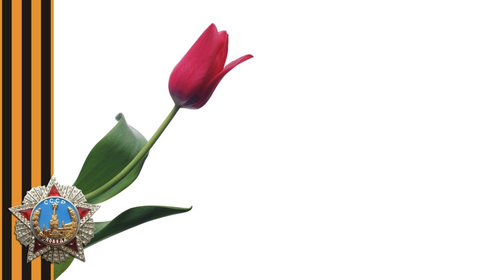 Георгиевская ленточка на Светлом фоне