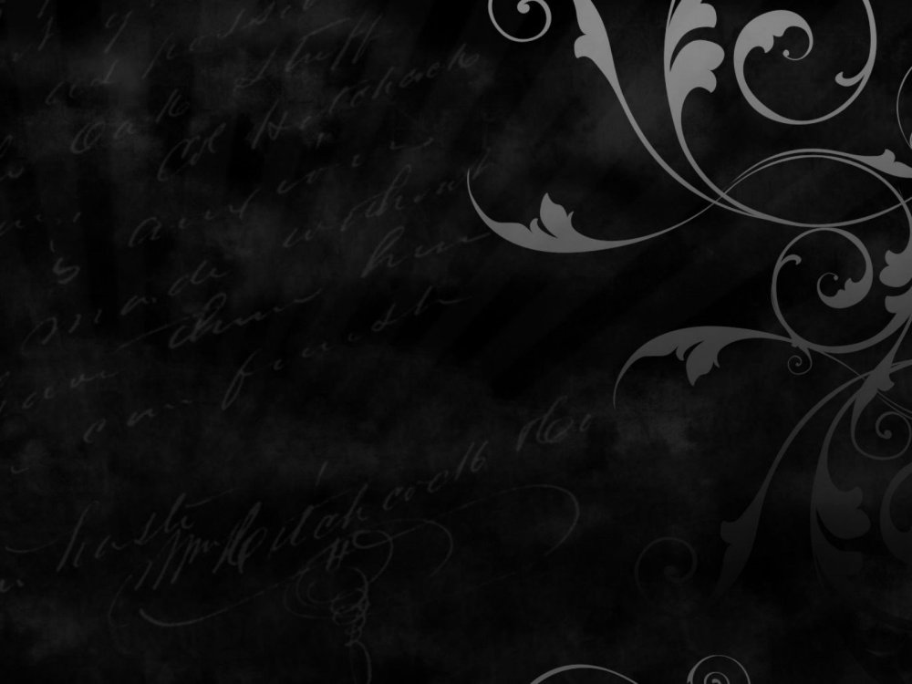 Черный фон с узорами