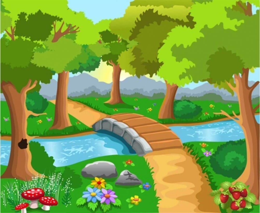 Тропинка в лесу для детей