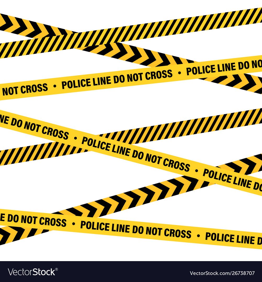 Желтая лента с полосой