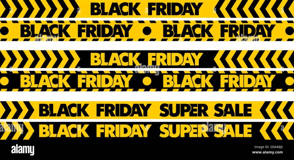 Черная пятница желтая лента