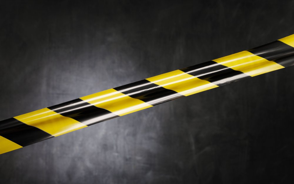 Ограждение желто черное