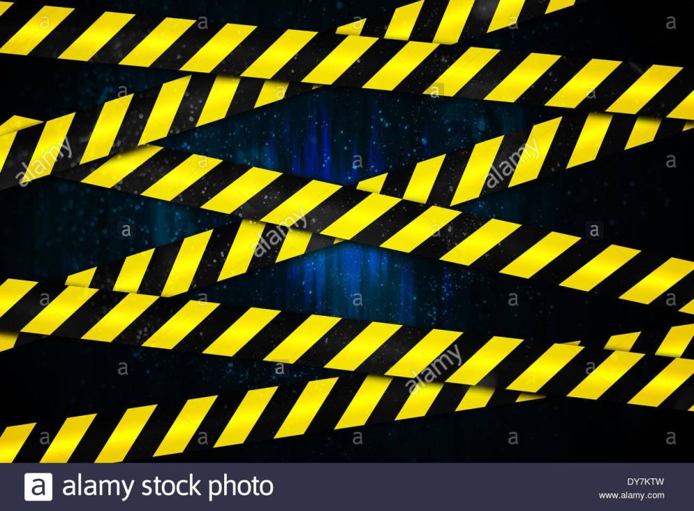 Желто черная лента