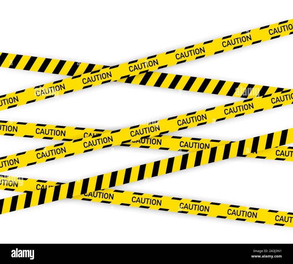 Желто черная Полицейская лента