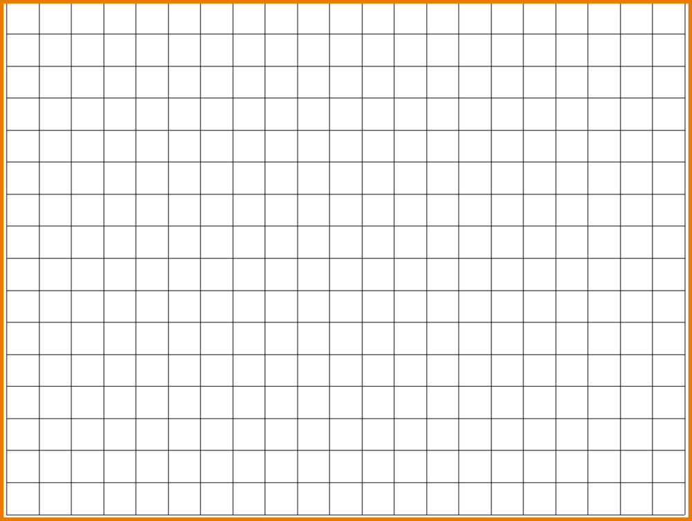 Клетка 5мм на 5мм на а4