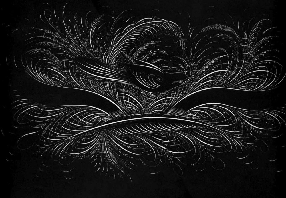 Графика на черном фоне