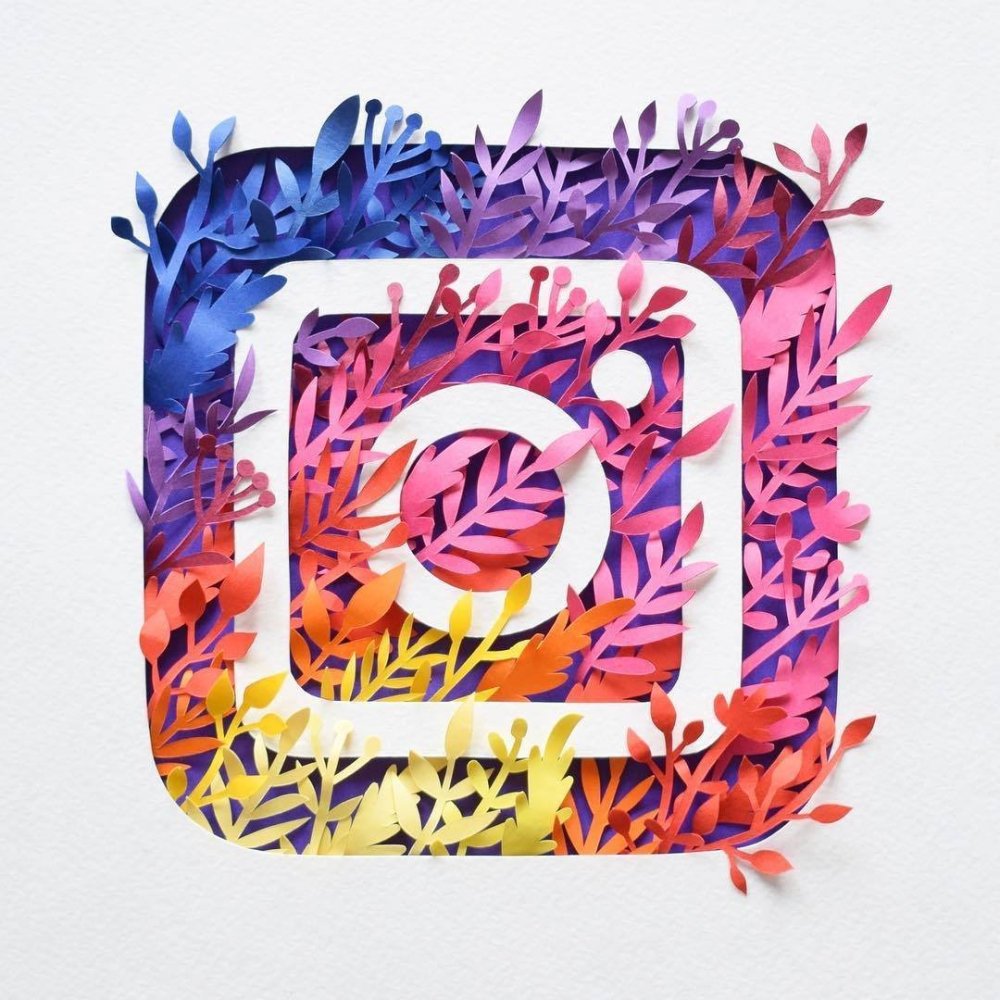 Необычный логотип Инстаграмм